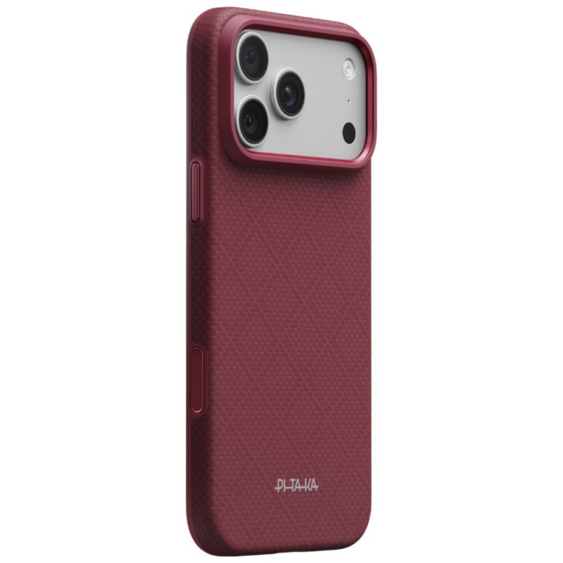 PITAKA Summa Case Hülle für Apple iPhone 18 Pro Max / 17 Pro Max, burgunderrot