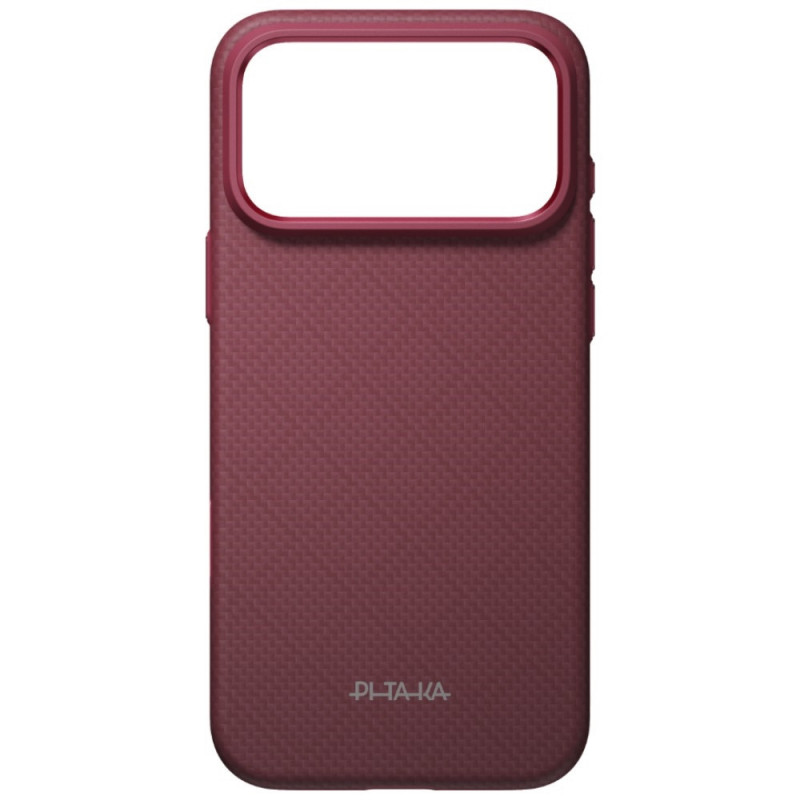 PITAKA Summa Case Hülle für Apple iPhone 18 Pro Max / 17 Pro Max, burgunderrot