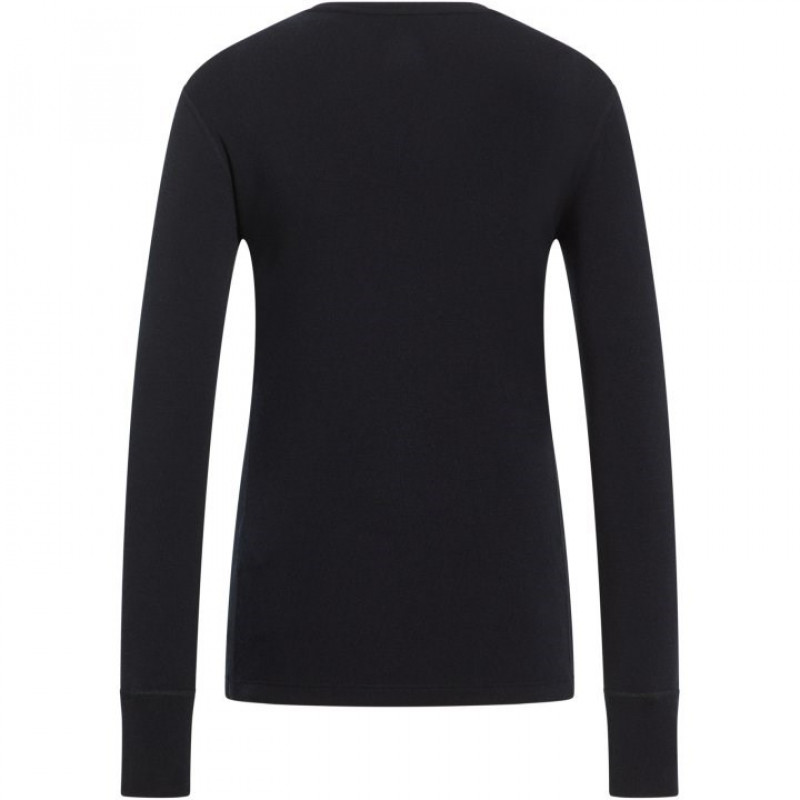 Odlo BL TOP MERINO 260 Damen Langarm-Unterziehshirt mit Rundhalsausschnitt, Größe S, schwarz