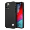 BMW BMHCP12MRCDPK Apple iPhone 12 / 12 Pro Hardcase Leather Deboss, Schwarz