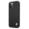 BMW BMHCP12MRCDPK Apple iPhone 12 / 12 Pro Hardcase Leather Deboss, Schwarz