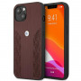 BMW BMHCP13SRSPPR Apple iPhone 13 mini Hardcase Leather Curve Perforate, Rot