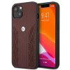 BMW BMHCP13SRSPPR Apple iPhone 13 mini Hardcase Leather Curve Perforate, Rot