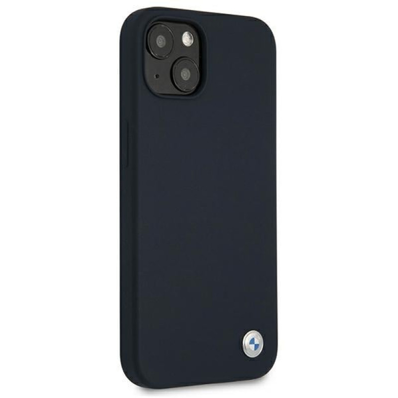 BMW BMHCP13SSILNA Apple iPhone 13 mini Hardcase Hülle Silicone Signature, Marineblau