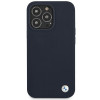 BMW BMHCP13XSILNA Apple iPhone 13 Pro Max Hardcase Hülle Silicone Signature, Marineblau