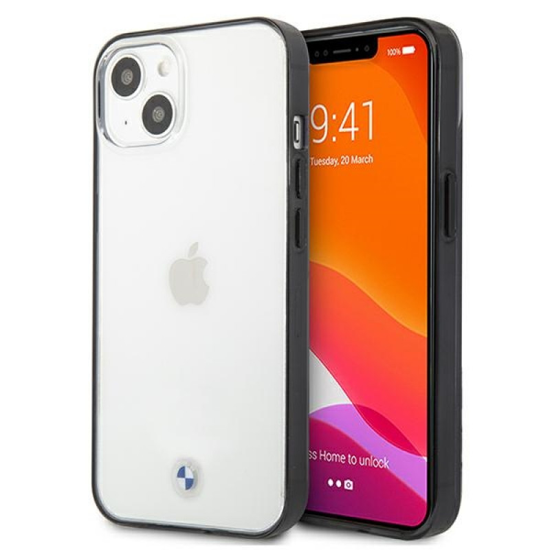 BMW BMHCP13SPCUMRBK Apple iPhone 13 mini Hardcase Hülle Signature Collection, Transparent