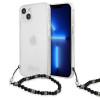 Guess GUHCP13SKPSBK Apple iPhone 13 mini Hardcase Hülle Black Pearl, Transparent