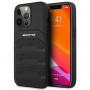 Mercedes-AMG AMHCP14LGSEBK Apple iPhone 14 Pro Hardcase, Leather Debossed Lines, schwarz