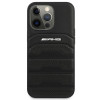 Mercedes-AMG AMHCP14LGSEBK Apple iPhone 14 Pro Hardcase, Leather Debossed Lines, schwarz