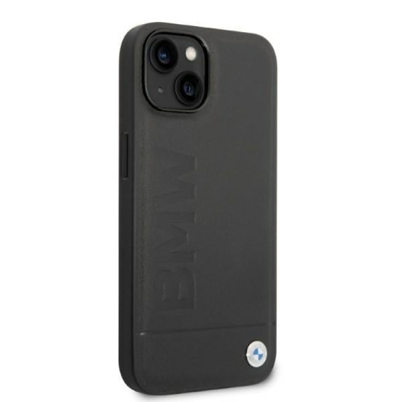 BMW BMHMP14SSLLBK Apple iPhone 14 Hardcase, Signature Logo Imprint MagSafe, schwarz