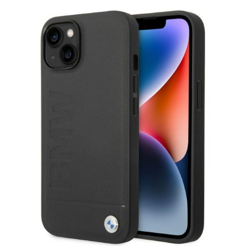 BMW BMHMP14MSLLBK Apple iPhone 14 Plus / 15 Plus Hardcase, Signature Logo Imprint MagSafe, schwarz