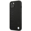 BMW BMHCP14MSLLBK Apple iPhone 14 Plus / 15 Plus Hülle, Leather Stamp, schwarz