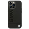 BMW BMHCP14LSLLBK Apple iPhone 14 Pro Hülle, Leather Stamp, schwarz