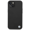 BMW BMHCP14MSILBK Apple iPhone 14 Plus / 15 Plus Hülle, Silicone Metal Logo, schwarz