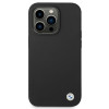 BMW BMHCP14XSILBK Silicone Metal Logo Hardcase für Apple iPhone 14 Pro Max 6.7", schwarz