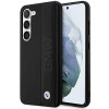 BMW BMHCS23M22RDPK Leather Textured & Stripe Hardcase für Samsung Galaxy S23+ (S916), schwarz