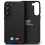 BMW BMHCS23L22PTDK Leather Stamp Tricolor Hardcase für Samsung Galaxy S23 Ultra (S918), schwarz