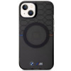BMW BMHMP14MHGPK Pattern MagSafe Hardcase für Apple iPhone 14 Plus / 15 Plus, grau