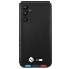 BMW BMHCSA5422PTDK Leather Stamp Tricolor Hardcase für Samsung Galaxy A54 (A546), schwarz