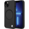 BMW BMHMP14SSILBK2 Signature Liquid Silicone MagSafe Hülle für Apple iPhone 14, schwarz
