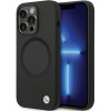 BMW BMHMP14XSILBK2 Signature Liquid Silicone MagSafe Hülle für Apple iPhone 14 Pro Max, schwarz