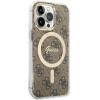 Guess GUHMP13LH4STW 4G MagSafe Hardcase für Apple iPhone 13 Pro, braun