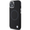 BMW BMHMP15SSILBK2 Signature Liquid Silicone MagSafe Hülle für Apple iPhone 15, schwarz