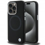 BMW BMHMP15LSILBK2 Signature Liquid Silicone MagSafe Hülle für Apple iPhone 15 Pro, schwarz