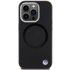 BMW BMHMP15LSILBK2 Signature Liquid Silicone MagSafe Hülle für Apple iPhone 15 Pro, schwarz