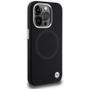 BMW BMHMP15LSILBK2 Signature Liquid Silicone MagSafe Hülle für Apple iPhone 15 Pro, schwarz