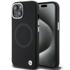 BMW BMHMP15MSILBK2 Signature Liquid Silicone MagSafe Hülle für Apple iPhone 15 Plus / 14 Plus, schwarz