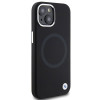 BMW BMHMP15MSILBK2 Signature Liquid Silicone MagSafe Hülle für Apple iPhone 15 Plus / 14 Plus, schwarz