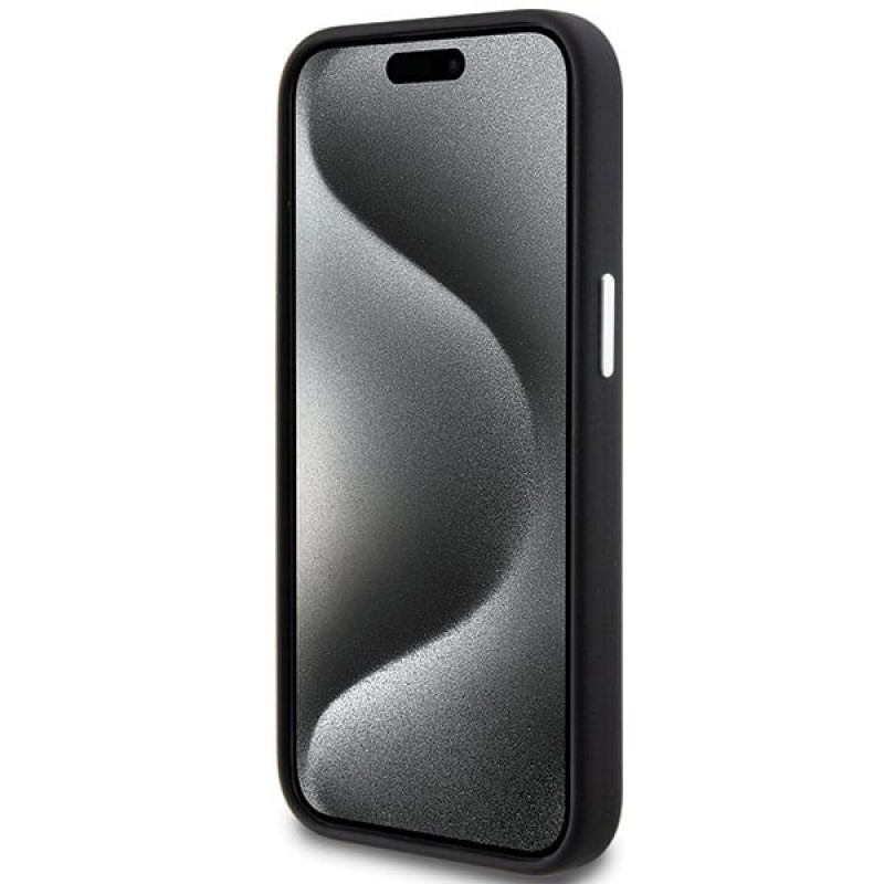 BMW BMHMP15MSILBK2 Signature Liquid Silicone MagSafe Hülle für Apple iPhone 15 Plus / 14 Plus, schwarz