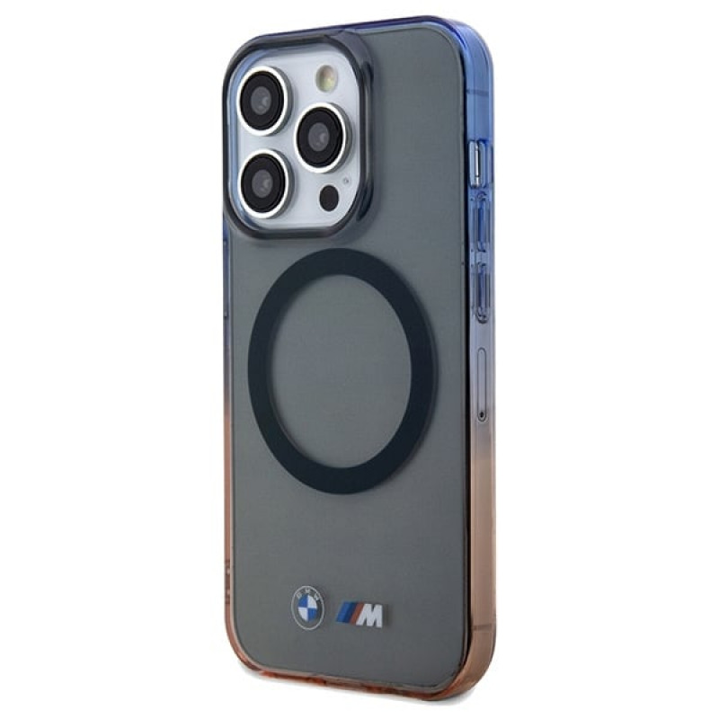BMW BMHMP15XHTGE Gradient Bumper MagSafe Hardcase für Apple iPhone 15 Pro Max, grau