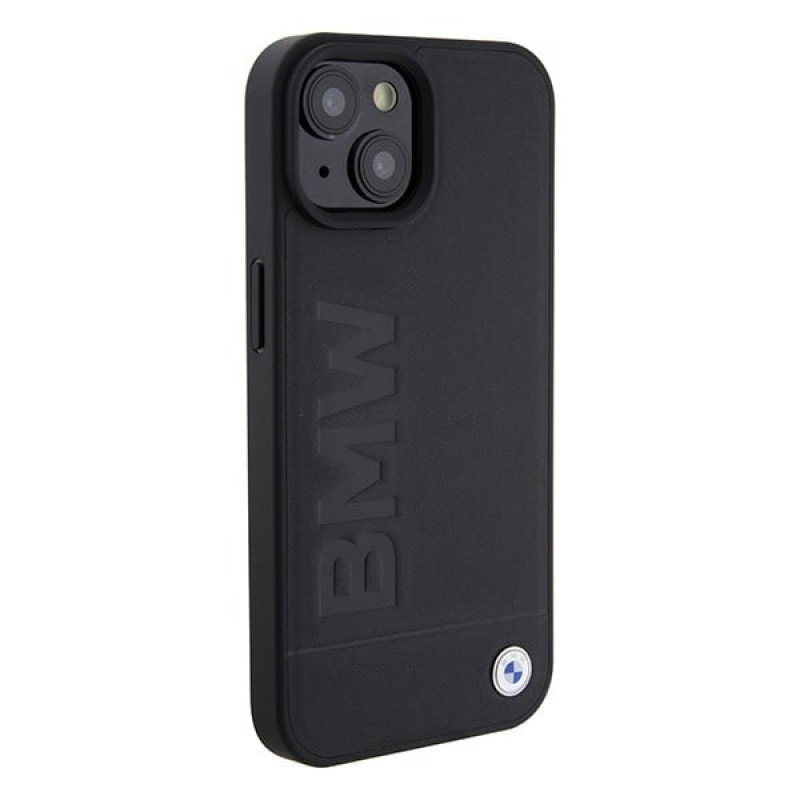 BMW BMHMP15SSLLBK Signature Logo Imprint MagSafe Hardcase für Apple iPhone 15, schwarz
