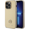 Guess GUHCP15LPS4DGPD PU 4G Strass Metal Logo Hülle für Apple iPhone 15 Pro, gold