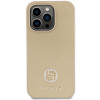 Guess GUHCP15LPS4DGPD PU 4G Strass Metal Logo Hülle für Apple iPhone 15 Pro, gold