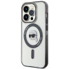 Karl Lagerfeld KLHMP15LHKHNOTK IML Karl's Head MagSafe Hardcase für Apple iPhone 15 Pro, Transparent
