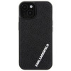 Karl Lagerfeld KLHCP15S3DMKRLK 3D Rubber Multi Logo Hardcase für Apple iPhone 15, Schwarz