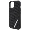 Karl Lagerfeld KLHCP15S3DMKRLK 3D Rubber Multi Logo Hardcase für Apple iPhone 15, Schwarz