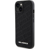 Karl Lagerfeld KLHCP15SPQKPMK Quilted K Pattern Hardcase für Apple iPhone 15, Schwarz