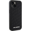 Karl Lagerfeld KLHCP15SPQKPMK Quilted K Pattern Hardcase für Apple iPhone 15, Schwarz