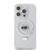 Karl Lagerfeld KLHMP15LHMRSKHH Ring Stand Karl Head MagSafe Hardcase für Apple iPhone 15 Pro