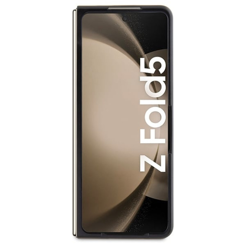 BMW BMHCZFD5SLLBK Signature Logo Imprint Hardcase für Samsung Galaxy Z Fold5, Schwarz