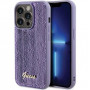Guess GUHCP15XPSFDGSU Sequin Script Metal Hardcase für Apple iPhone 15 Pro Max, Lila