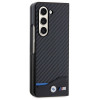 BMW BMHCZFD522NBCK Leder-Carbon-Hardcase für Samsung Galaxy Z Fold5, Schwarz