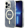 Guess GUHMP15XH4STB Apple iPhone 15 Pro Max Hardcase IML 4G MagSafe, blau (Outlet)