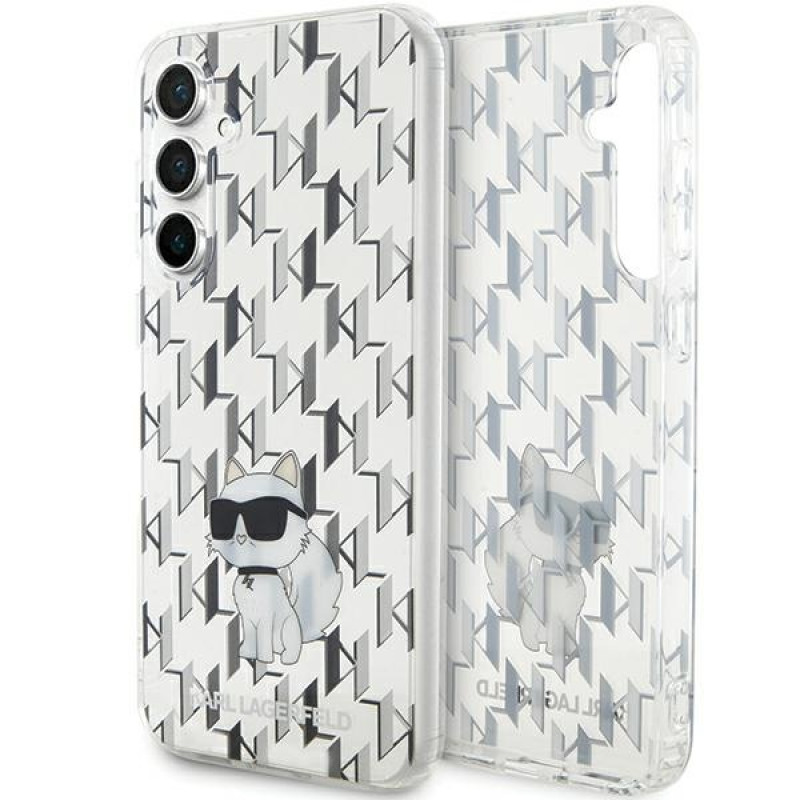 Karl Lagerfeld KLHCS23FEHNCMKLT Samsung Galaxy S23 FE (S711) Hardcase Hülle Monogram Choupette, transparent