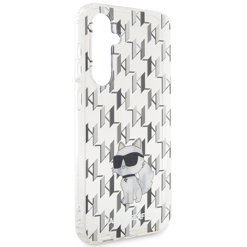 Karl Lagerfeld KLHCS23FEHNCMKLT Samsung Galaxy S23 FE (S711) Hardcase Hülle Monogram Choupette, transparent
