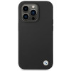 BMW BMHCP15LSILBK Apple iPhone 15 Pro Silikon-Hülle mit Metall-Logo, schwarz